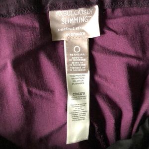 Chico's Jeans - Chico’s slimming stretch jeans in a deep plum. Chico's Jeans - Chico’s slimming stretch jeans in a deep plum.